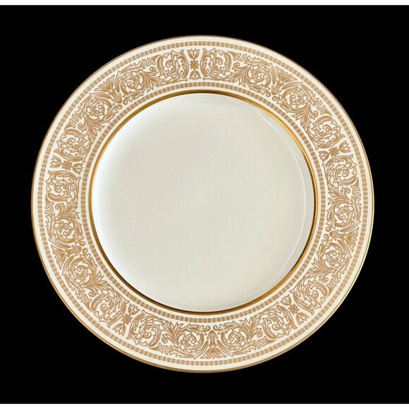 Set Of 2 Vintage Mikasa Narumi Oberlin Gold Rimmed 10-5/8” Dinner‎ Plates - Picture 1 of 7